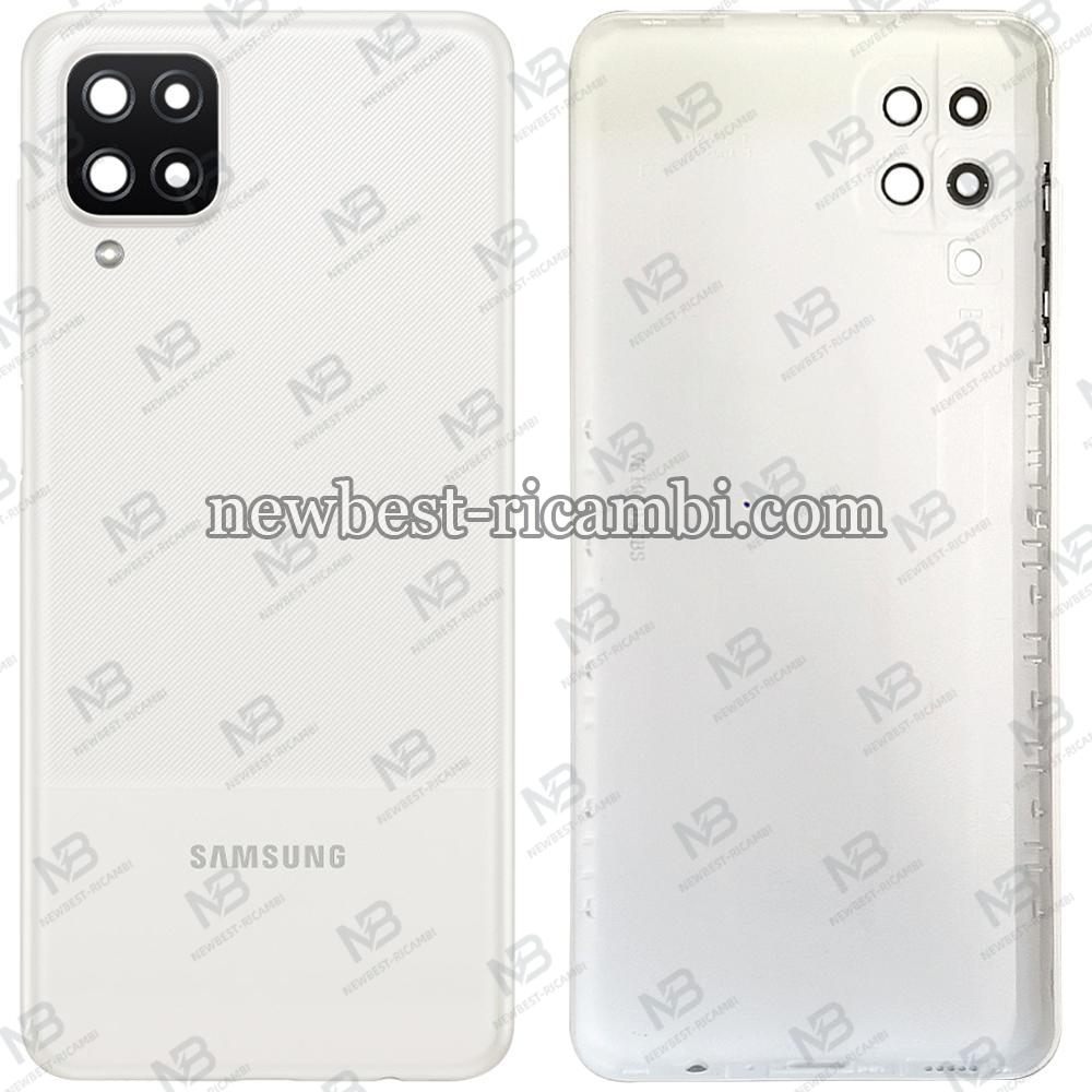 Samsung galaxy A12 A125 back cover+camera glass white original