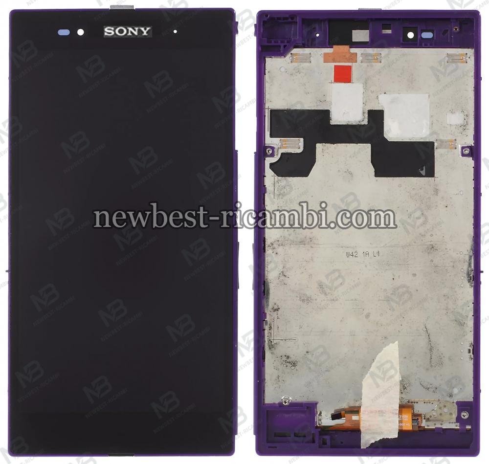 Sony Xperia Z Ultra Xl39h C6802 Touch+Lcd+Frame Purple