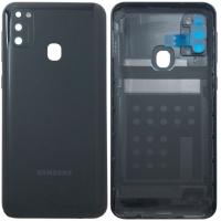 Samsung Galaxy M21 M215 Back Cover+Camera Glass Black Original