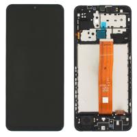 Samsung Galaxy M12 2021 M127 Touch + Lcd + Frame Black Service Pack