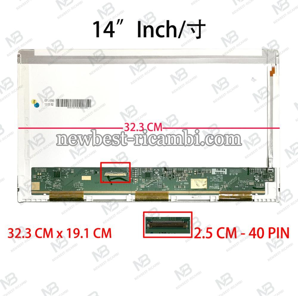 computer led 14" B140XW01 40pin lcd display