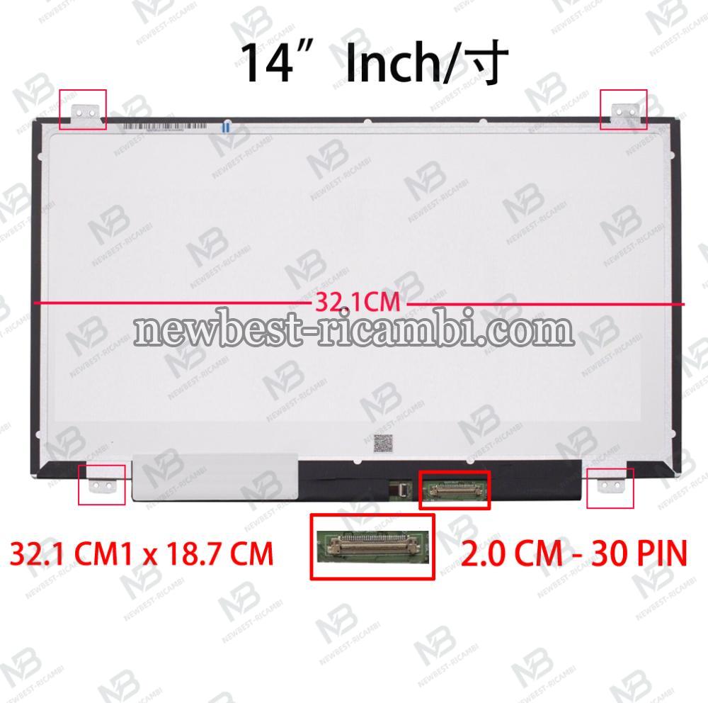 computer led 14.0" led HB140FH1 30 pin lcd display