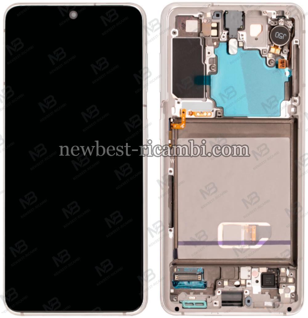 Samsung Galaxy S21 G991 Touch + Lcd + Frame Phantom White Service Pack
