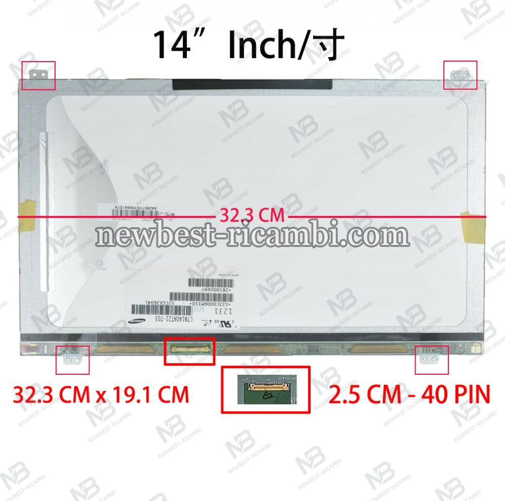 Computer Led 14" LTN140AT21 40 Pin Lcd Display