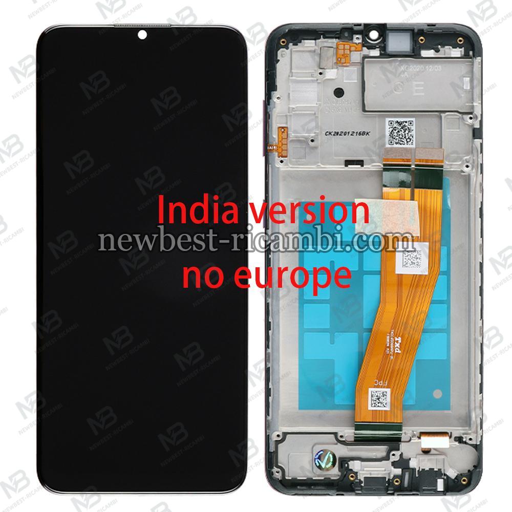 Samsung Galaxy A025F(India Version) Touch+Lcd+Frame Black Original