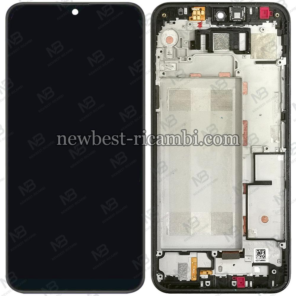 LG Q60 LM-X525EAW Touch + Lcd + Frame Black