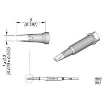 Solder Jbc C115113 Cartridge Chisel 1 x 0.3