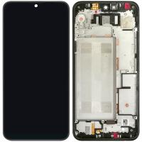 LG Q60 LM-X525EAW Touch + Lcd + Frame Black