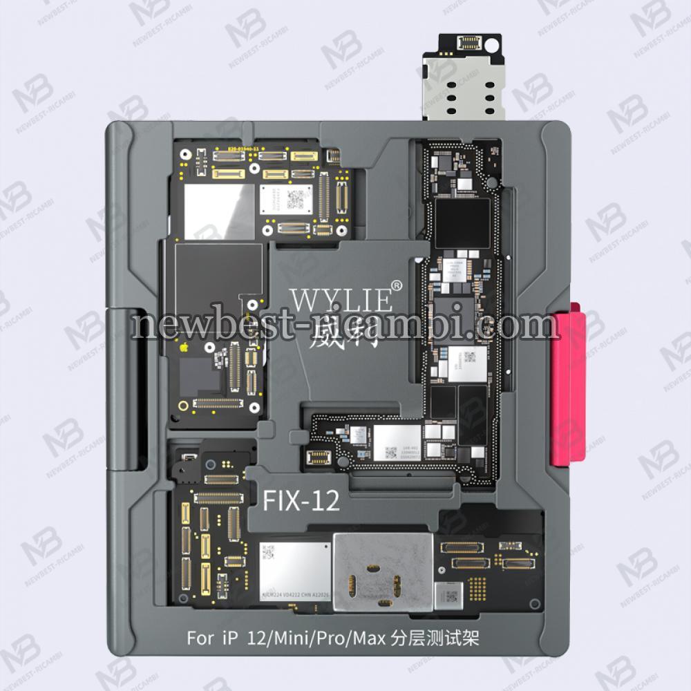 WYLIE FIX-12 Original Layered Testing Frame For iPhone 12/Mini/Pro/Max Motherboard