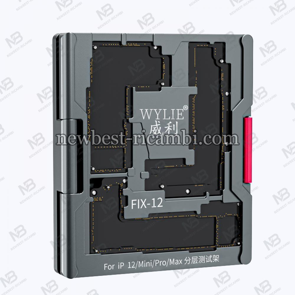 WYLIE FIX-12 Original Layered Testing Frame For iPhone 12/Mini/Pro/Max Motherboard