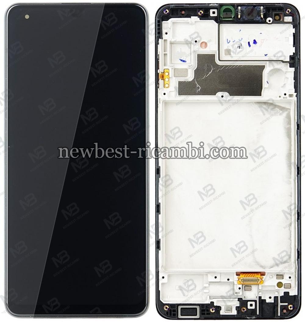 Samsung Galaxy M32 M325 Touch+Lcd+Frame Black Service Pack