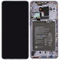 Huawei Mate 30 Touch+Lcd + Frame + Battery Silver Service Pack