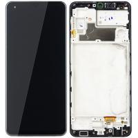 Samsung Galaxy M32 M325 Touch+Lcd+Frame Black Service Pack