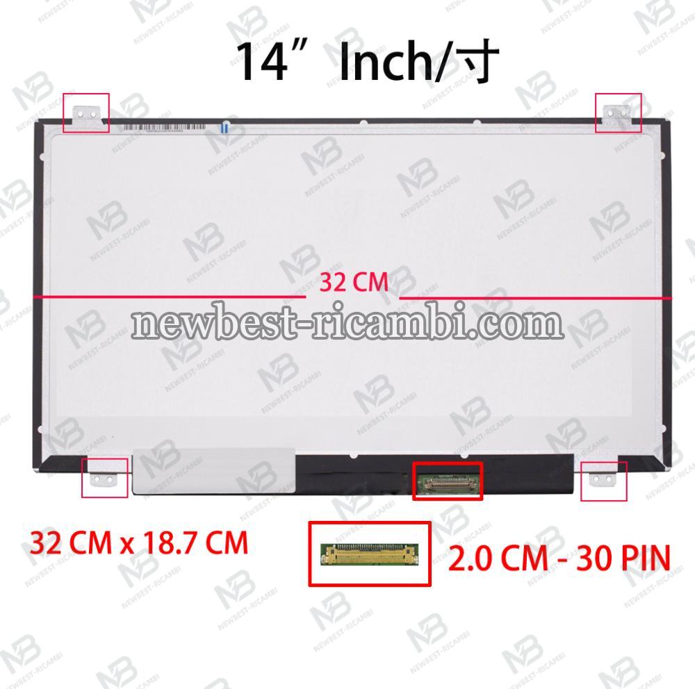 notebook display lcd led 14.0 B140XTN07.1 30 PIN lcd display