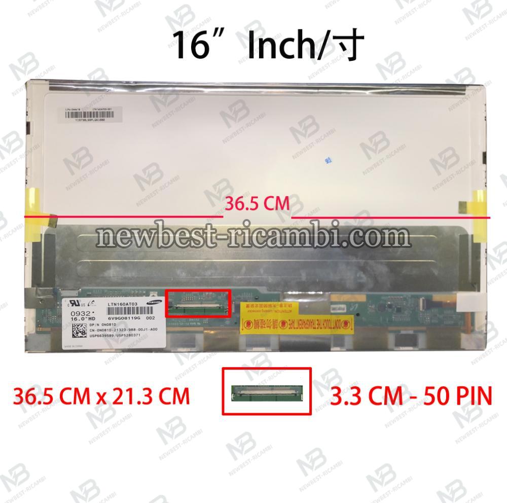 computer led 16" LTN160AT03 50 pin lcd display