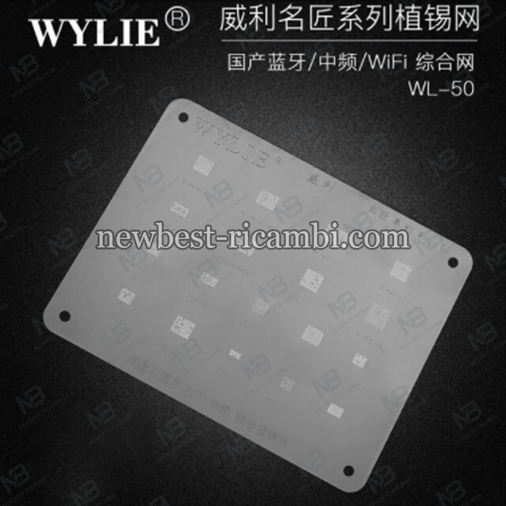Wylie WL-50 BGA Reballing Stencil For Xiaomi HUAWEI WTR Wifi IC Chip