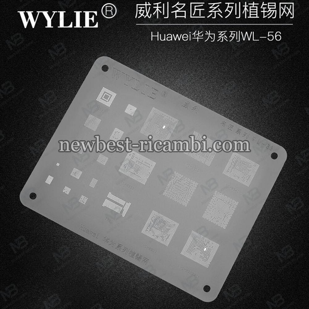Wylie WL-56 BGA Reballing Stencil For HUAWEI MSM8916 MSM8937 MSM8953 1AB MSM8940 MSM8952 BGA153 BGA221 Power CPU Chip IC