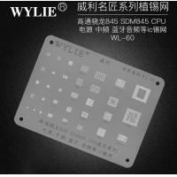 Wylie WL-60 BGA Reballing Stencil For SDM845 CPU Power AUDIO Bluetooth IC CHIP PM670 HI6363 PM845 SDR845 HI6421 HI6423 W