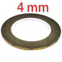 Tesa 51965 Double Sided adhesive Tape Black 4mm x 25 meter