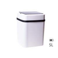 Automatic Dustbin With Intelligent Sensor White/ 2 x AA Battery