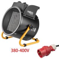 NEO TOOLS 90-064 Electric Space Heater Ceramic PTC 380V-5000W Black