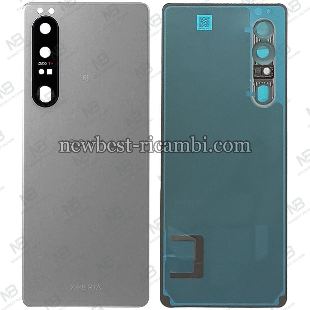 Sony Xperia 1 III （3 generation) Back Cover+Camera Glass Silver Original