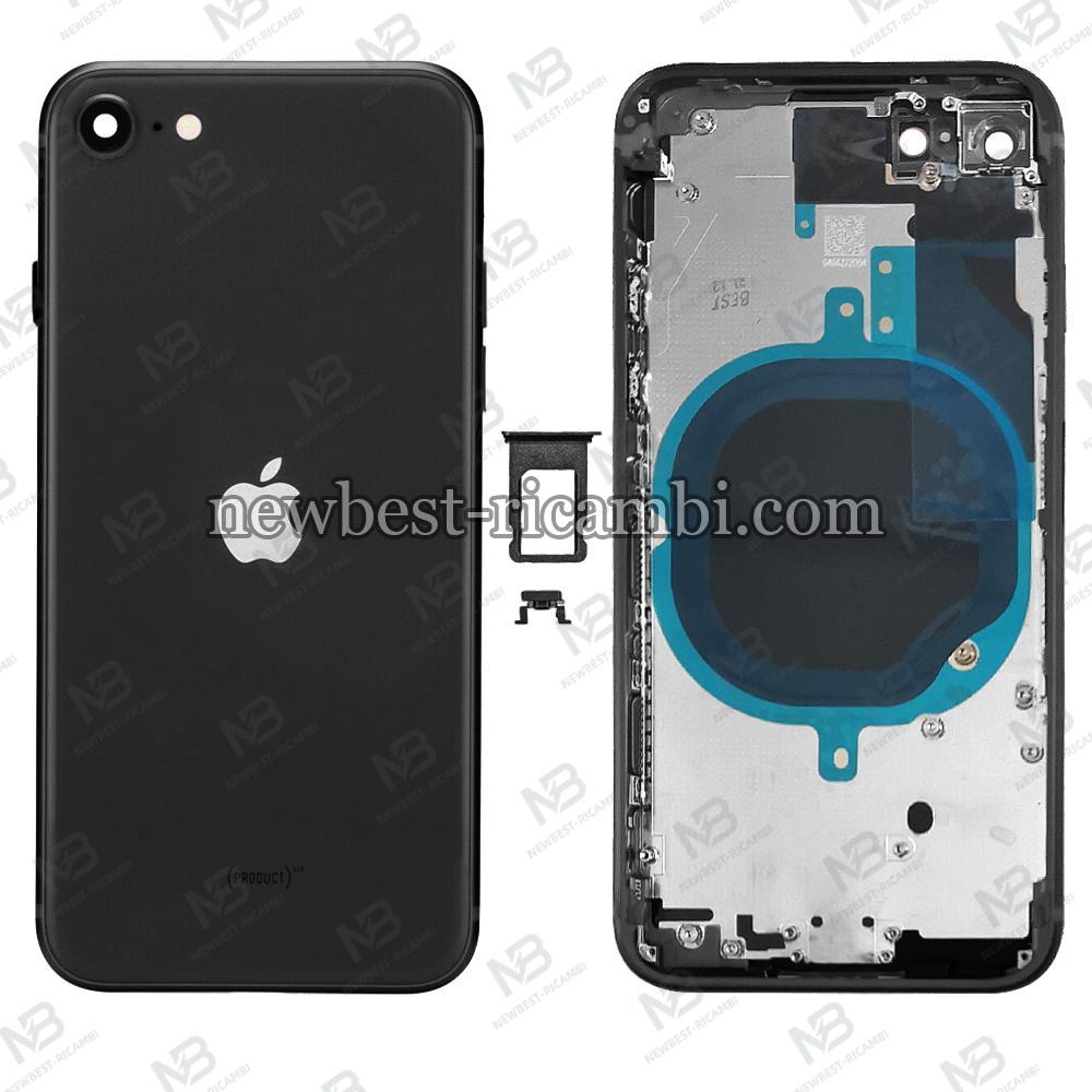 iPhone SE 2020/SE 2022  Back Cover With Frame Black OEM