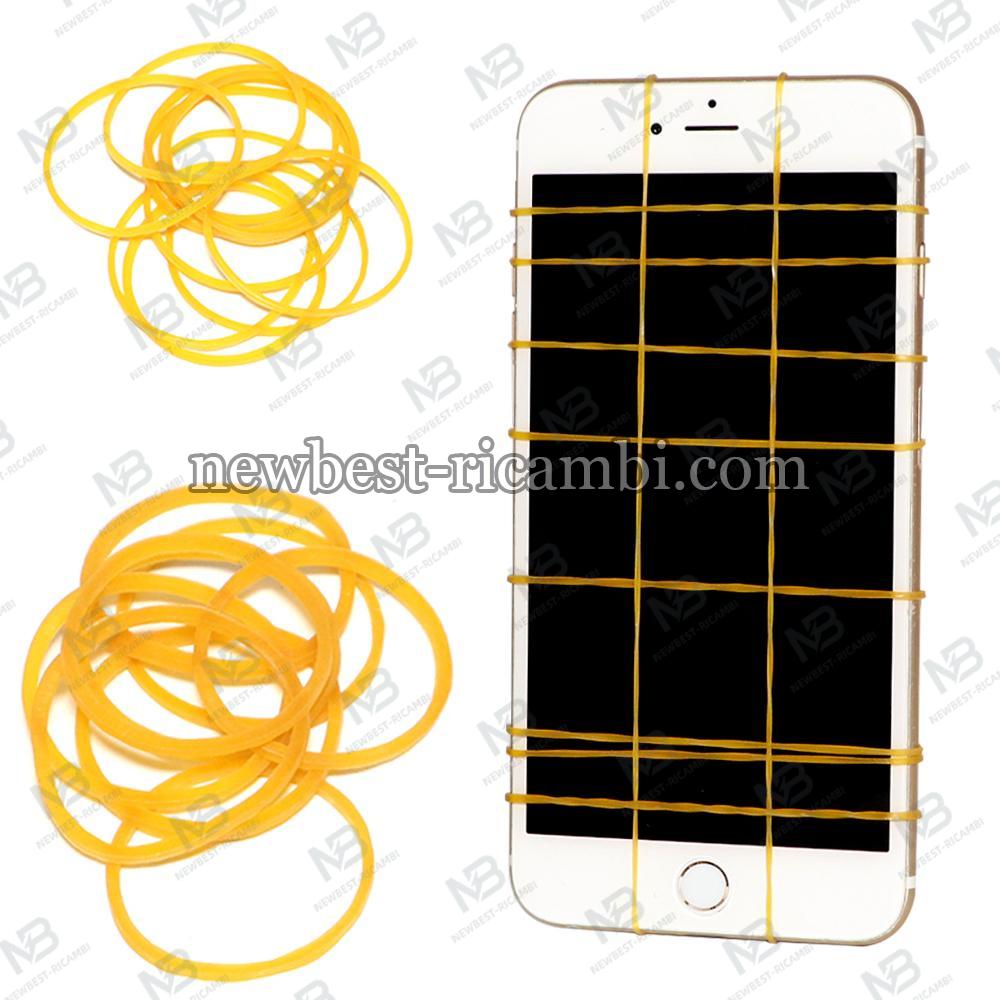 Yellow Binding Tape Elastic Rubber Band For Phone Repair 70x1.6mm (0.4KG/1100+PCS)