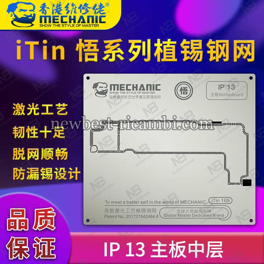 Mechanic iTin 169 Middle Layer Tin Planting Steel Mesh For iPhone 13 