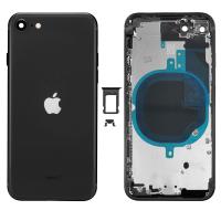 iPhone SE 2020/SE 2022  Back Cover With Frame Black OEM