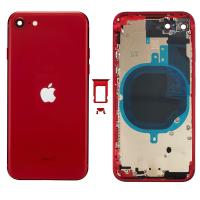 iPhone SE 2020/SE 2022 Back Cover With Frame Red OEM