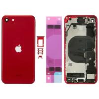 iPhone SE 2020/SE 2022 Back Cover With Frame Full Accessories Red OEM