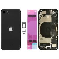 iPhone SE 2020/SE 2022 Back Cover With Frame Full Accessories Black OEM