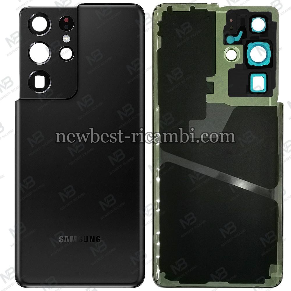 Samsung Galaxy S21 Ultra G998 Back Cover + Camera Glass Black AAA