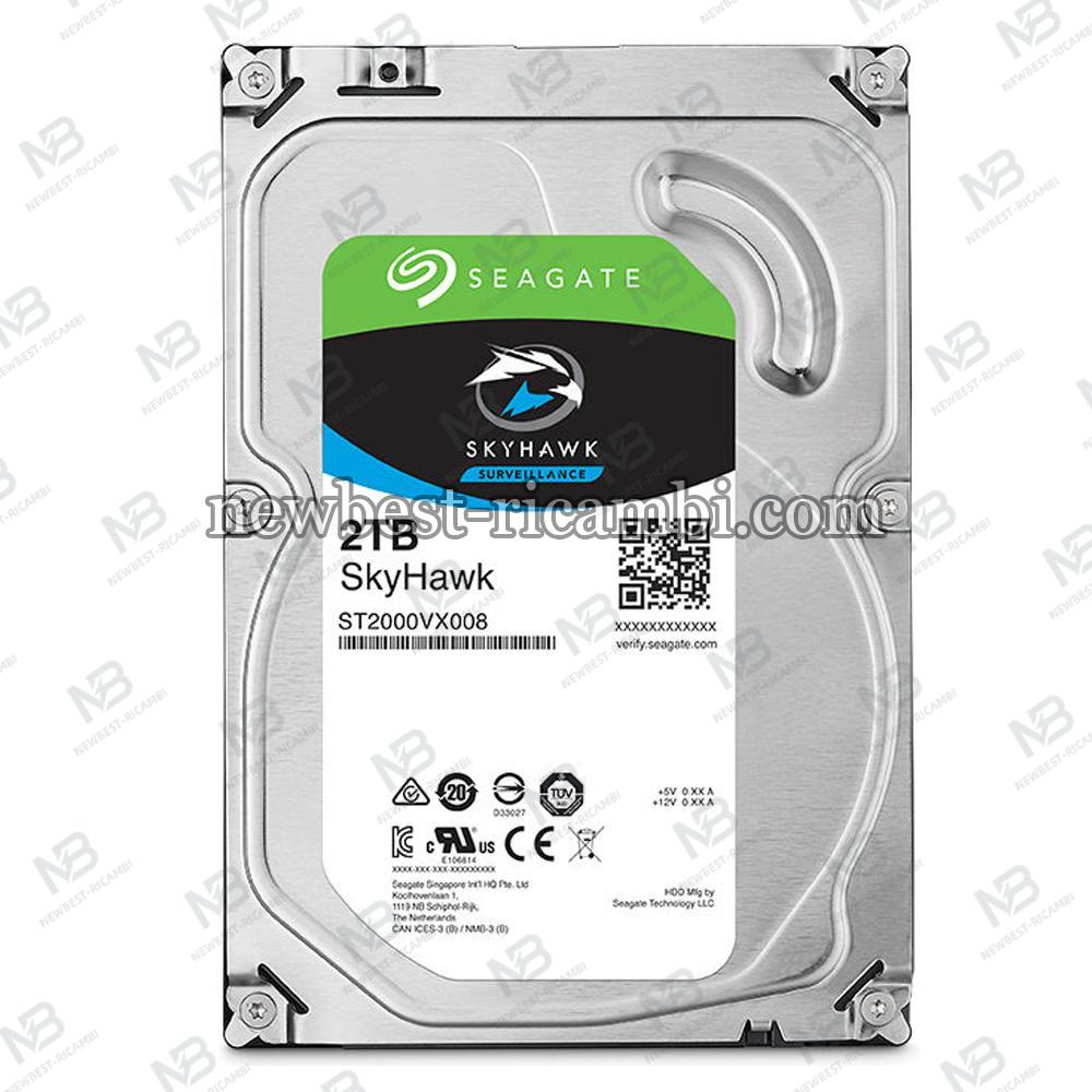 Seagate SkyHawk ST2000VX008 Internal Hard Drive 3.5" 2TB Serial ATA III