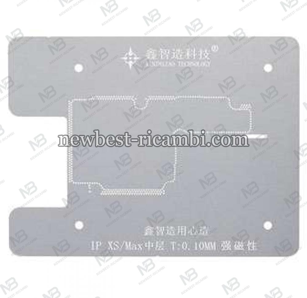 XINZHIZAO Intelligent Mainboard Layered BGA Reballing Stencil for iPhone Xs/Xs Max