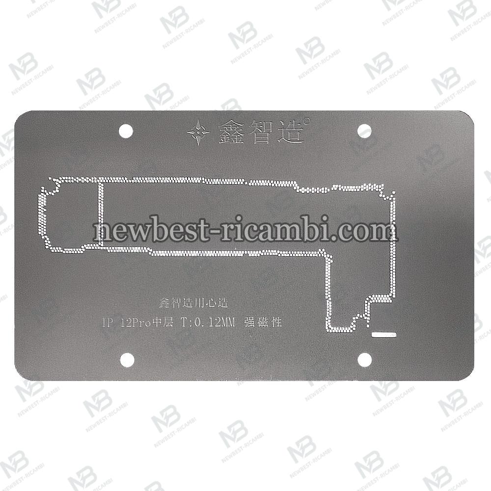 XINZHIZAO Intelligent Mainboard Layered BGA Reballing Stencil for iPhone 12 Pro