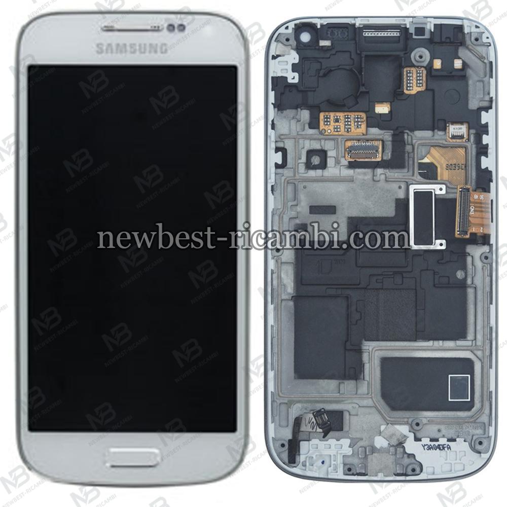 samsung s4 mini i9195 touch+lcd+frame white change glass