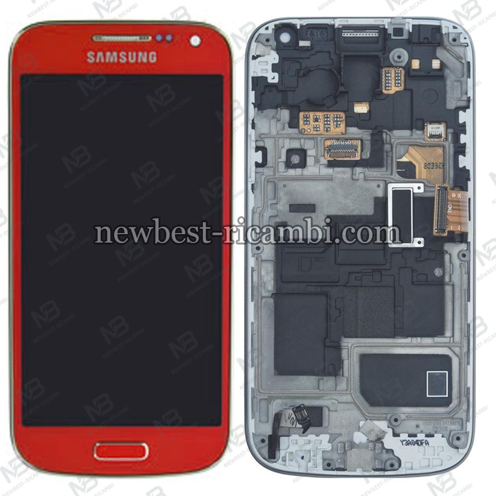 Samsung S4 Mini i9195 Touch+Lcd+Frame Orange Service Pack