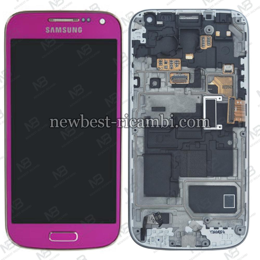 Samsung S4 Mini i9195 Touch+Lcd+Frame Pink Service Pack