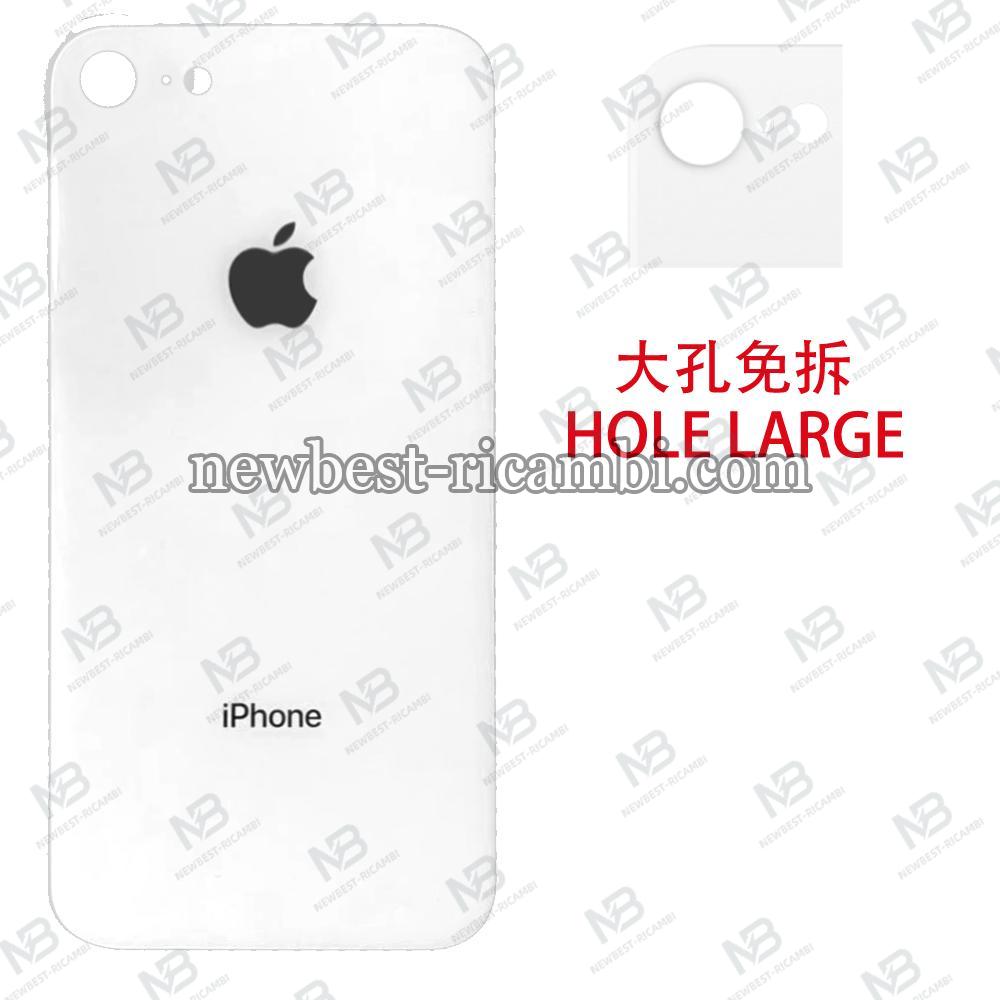 iphone 8g back cover white camera hole large