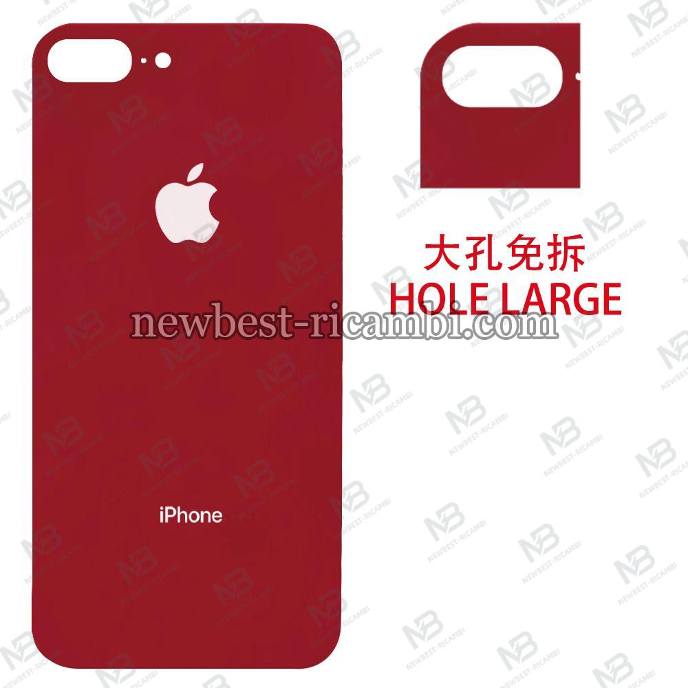 iphone 8 plus back cover red camera hole large