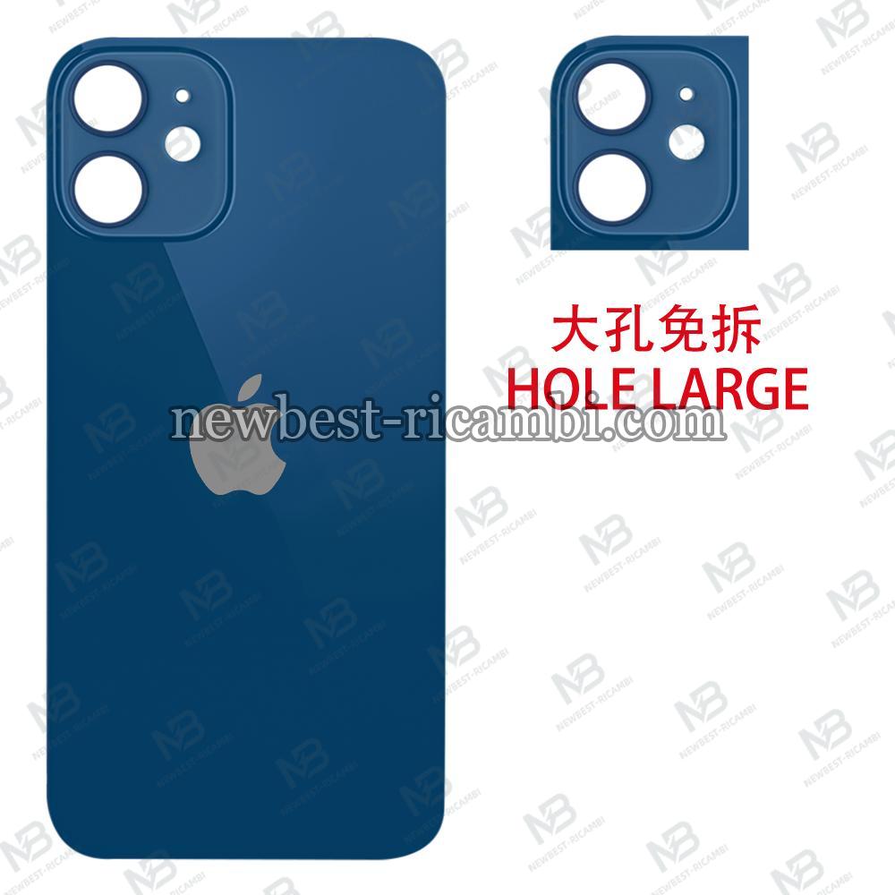 iPhone 12 Back Cover Camera Glass Hole Large Blue