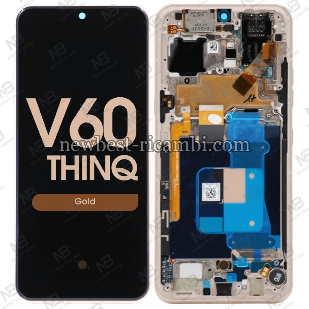 LG V60 ThinQ touch+lcd+frame gold
