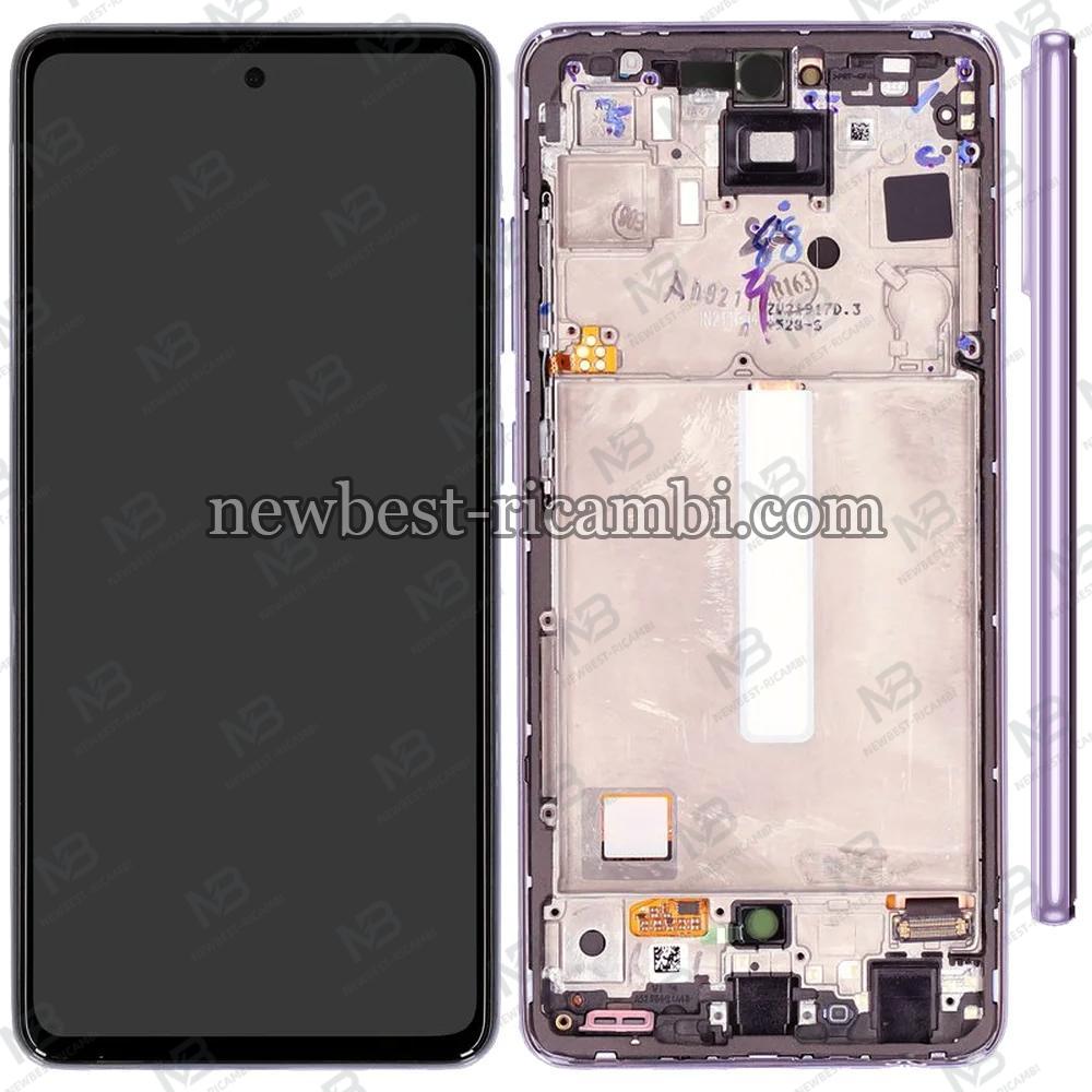 Samsung Galaxy A525/ A526/ A528 Touch+Lcd+Frame Violet Service Pack