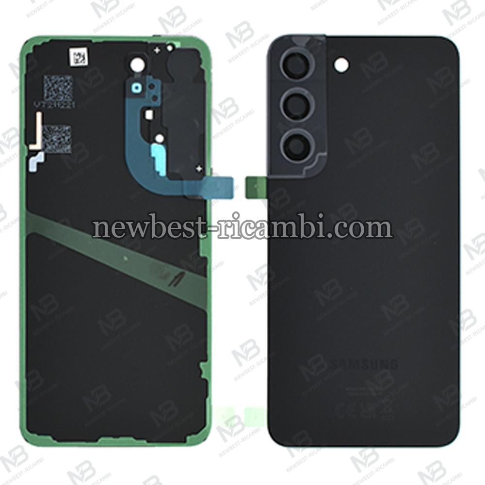 Samsung Galaxy S22 S901B Back Cover+Camera Glass Black Original