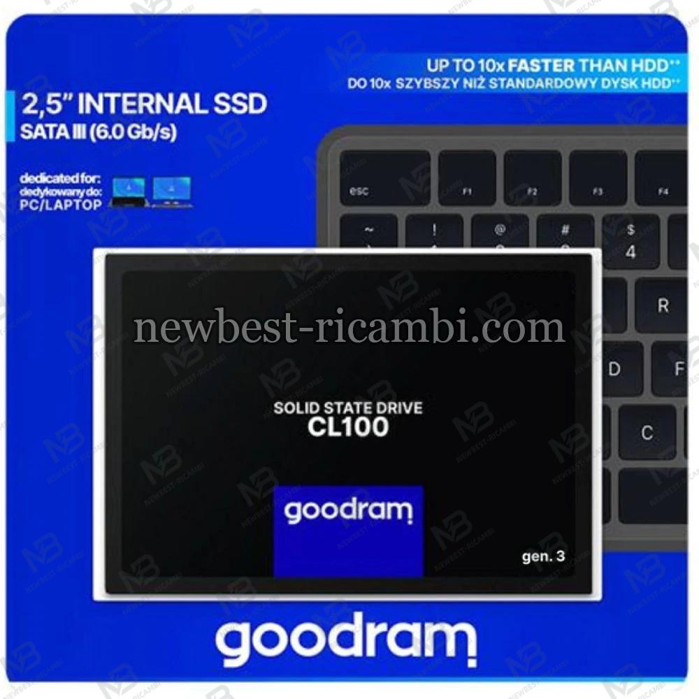 Goodram SSDPR-CL100-120-G3 internal solid state drive 2.5" 120 GB Serial ATA III 3D TLC