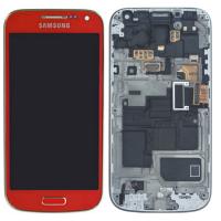 Samsung S4 Mini i9195 Touch+Lcd+Frame Orange Service Pack
