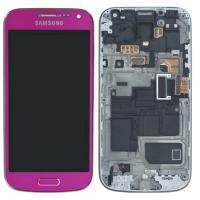samsung s4 mini i9195 touch+lcd+frame pink original Service Pack