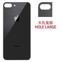 iphone 8 plus back cover black camera hole large